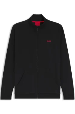 Relaxed-Fit Jacke aus Baumwoll-Mix mit Waffelstruktur