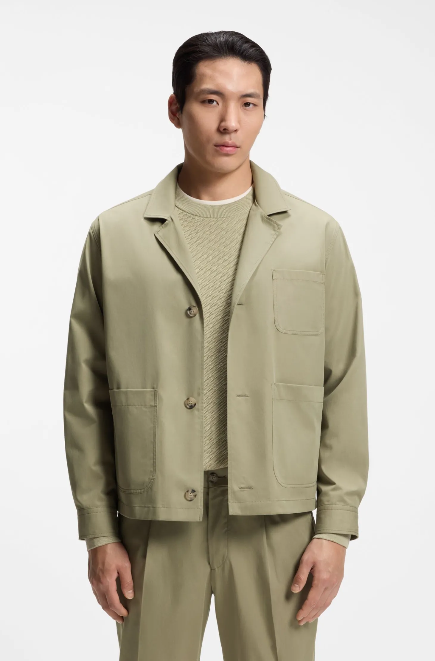 Relaxed-Fit Jacke aus Baumwolle