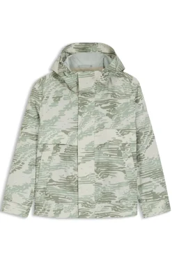 Relaxed-Fit Jacke aus bedrucktem, wasserabweisendem Ripstop