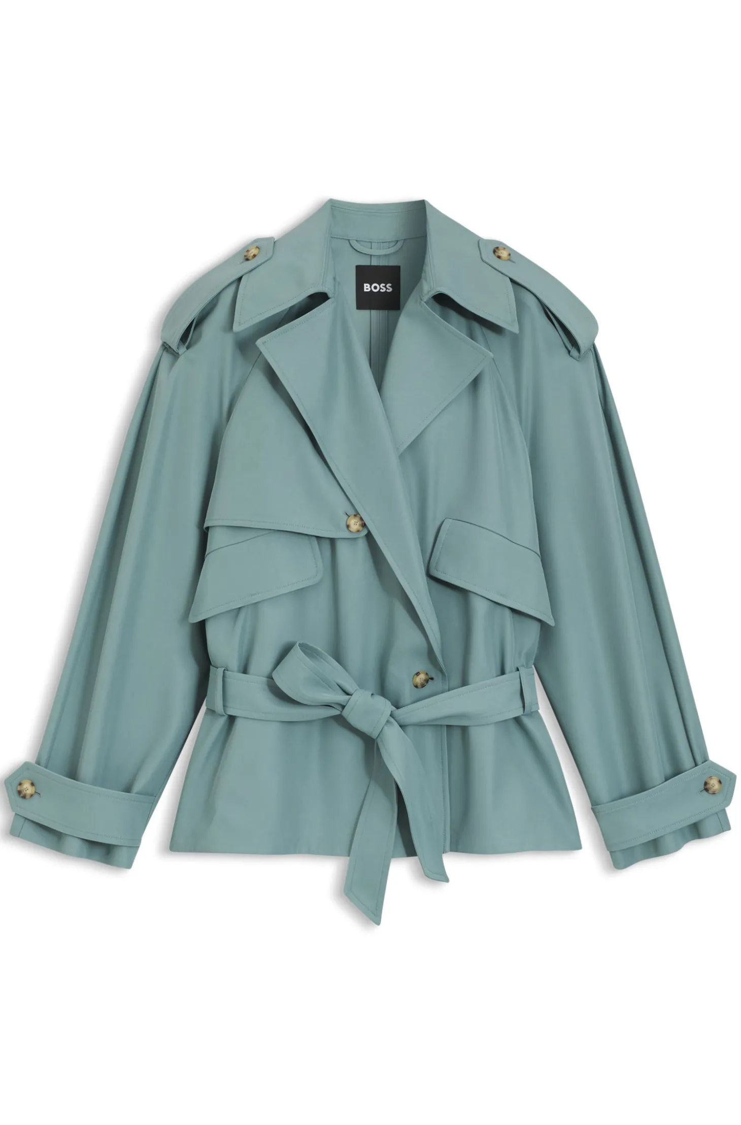 Relaxed-Fit Jacke aus fließendem Twill