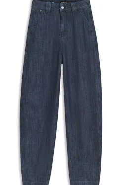 Relaxed-Fit Jeans aus offen gewebtem Baumwollgewebe mit Struktur