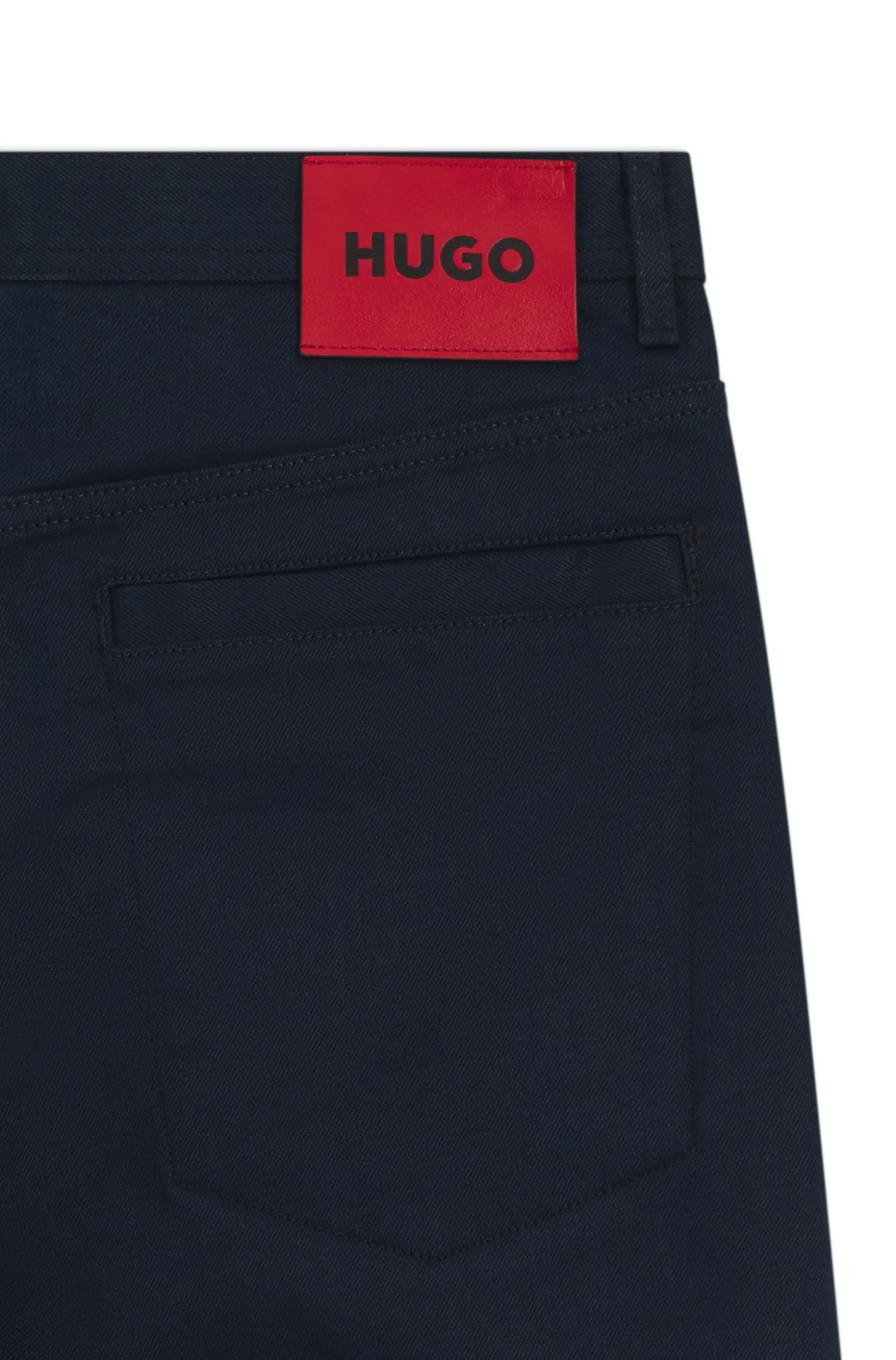Relaxed-Fit Jeans aus softer dunkelblauer Baumwolle