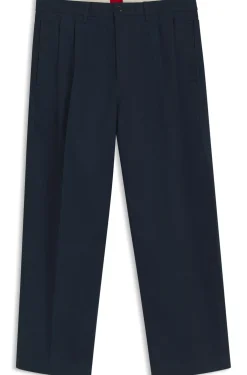 Relaxed-Fit Jeans aus softer dunkelblauer Baumwolle