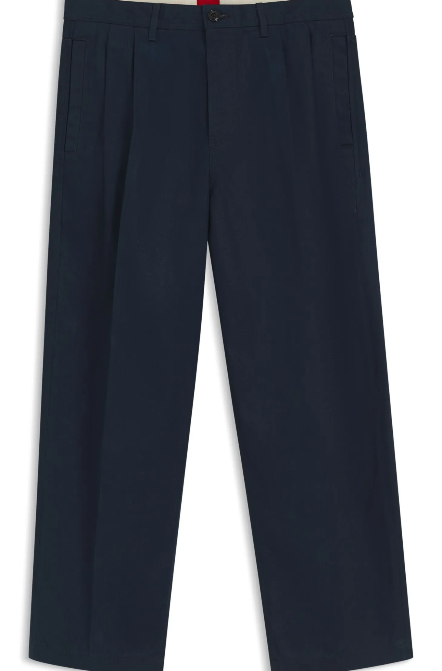 Relaxed-Fit Jeans aus softer dunkelblauer Baumwolle