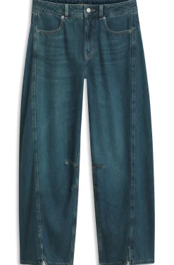 Relaxed-Fit Jeans mit Ballon-Bein und Schlitzen an der Vorderseite