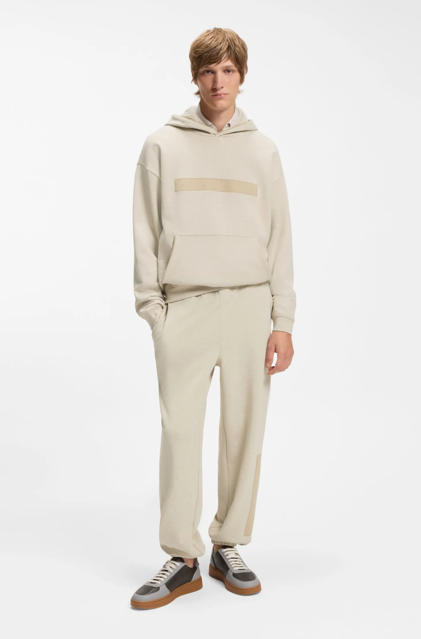 Relaxed-Fit Jogginghose aus Baumwolle mit Logo-Besatz
