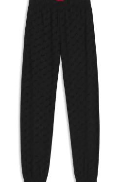 Relaxed-Fit Jogginghose mit geflocktem Logo-Print