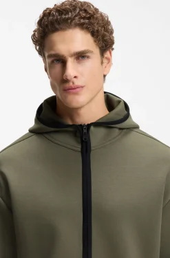 Relaxed-Fit Kapuzenjacke aus besonders softem Baumwoll-Mix
