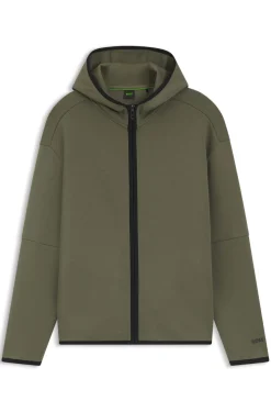 Relaxed-Fit Kapuzenjacke aus besonders softem Baumwoll-Mix