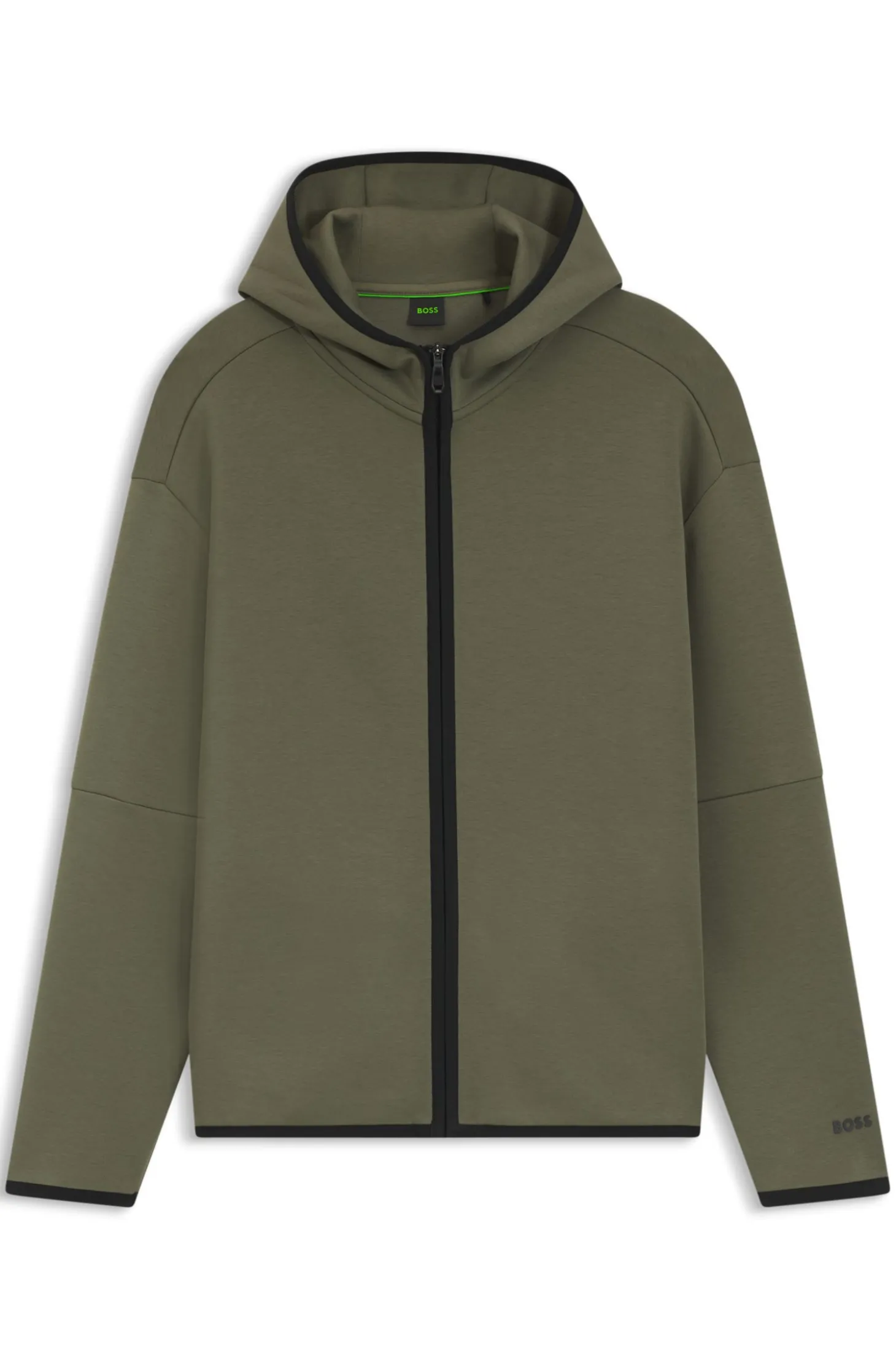 Relaxed-Fit Kapuzenjacke aus besonders softem Baumwoll-Mix