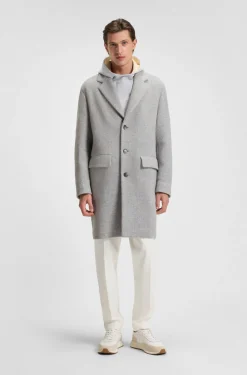 Relaxed-Fit Mantel aus Woll-Mix