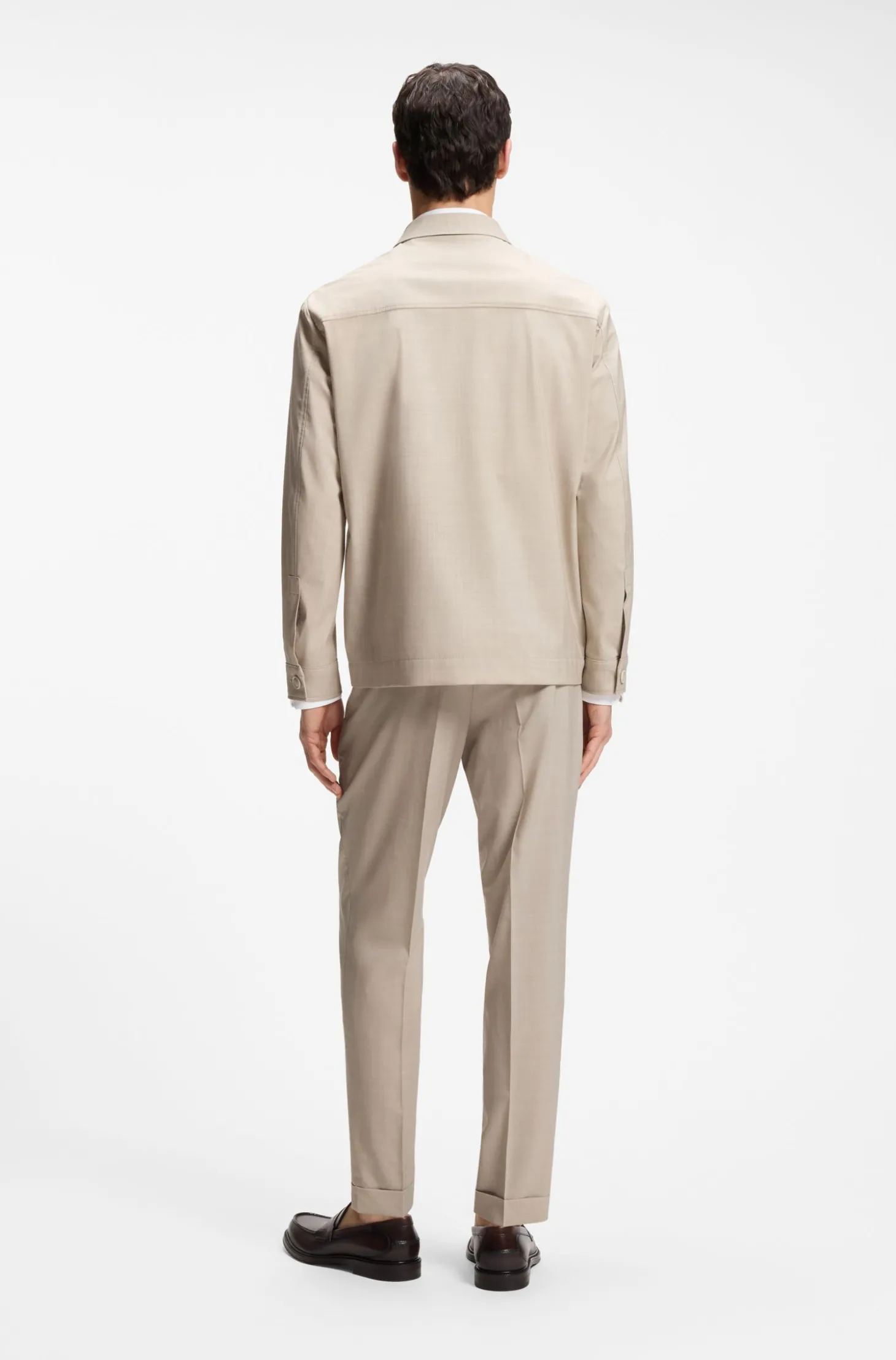 Relaxed-Fit Overshirt aus Drei-Lagen-Gewebe