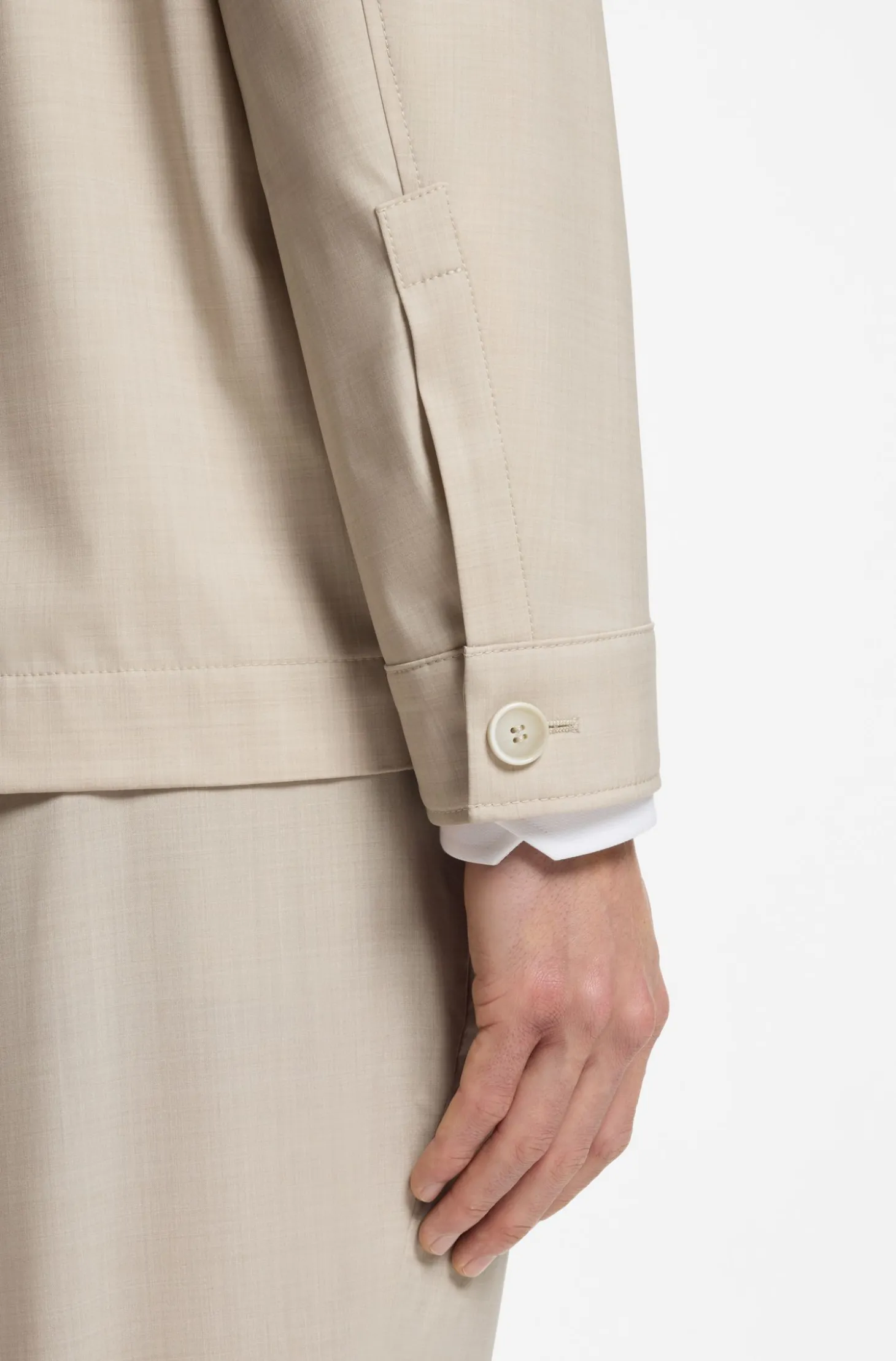 Relaxed-Fit Overshirt aus Drei-Lagen-Gewebe