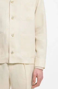 Relaxed-Fit Overshirt aus in Italien gefertigtem Leinen-Twill
