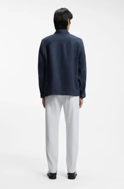 Relaxed-Fit Overshirt aus in Italien gefertigtem Leinen-Twill