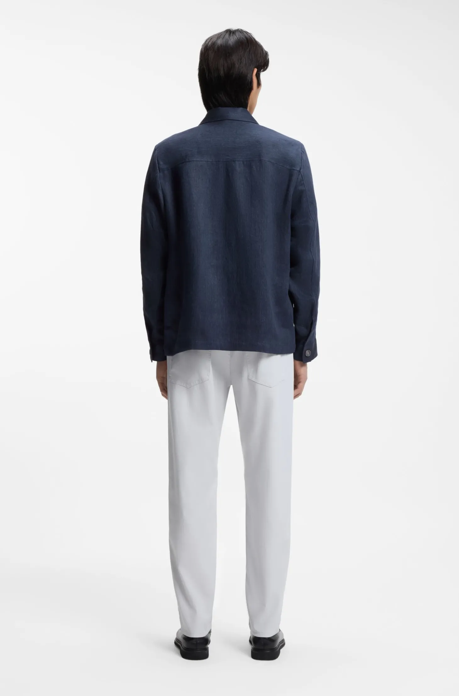 Relaxed-Fit Overshirt aus in Italien gefertigtem Leinen-Twill