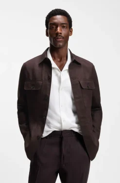 Relaxed-Fit Overshirt aus Leinen