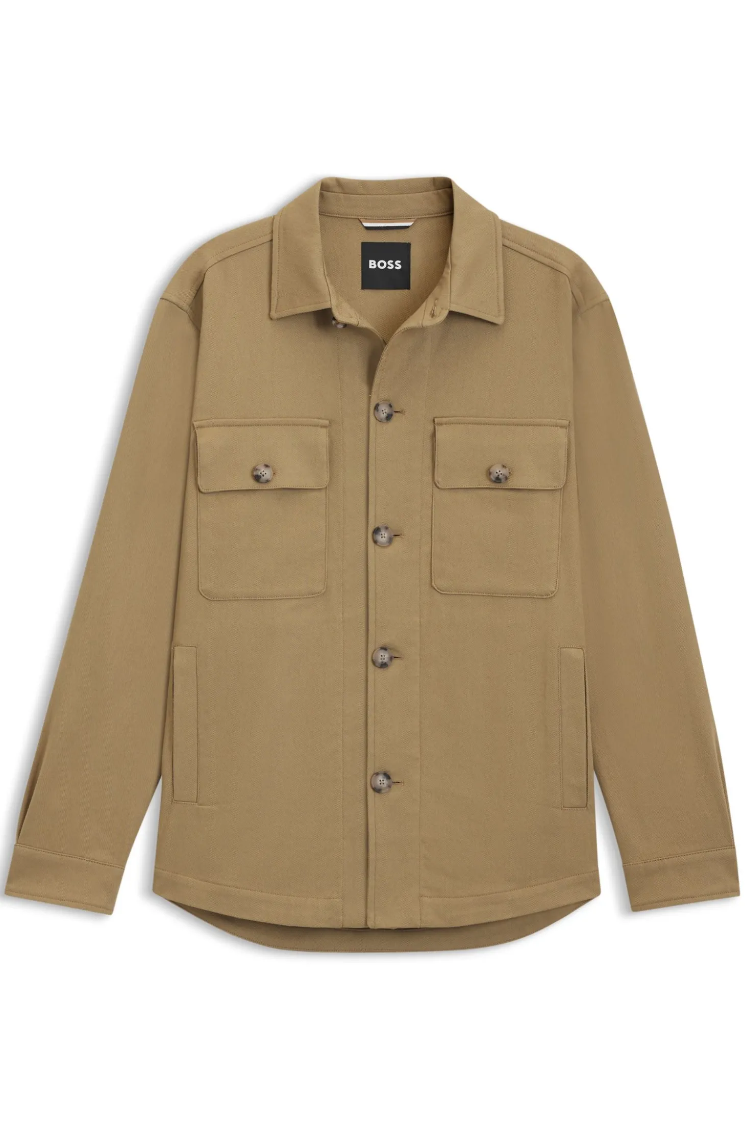 Relaxed-Fit Overshirt aus Stretch-Baumwolle mit Twill-Struktur