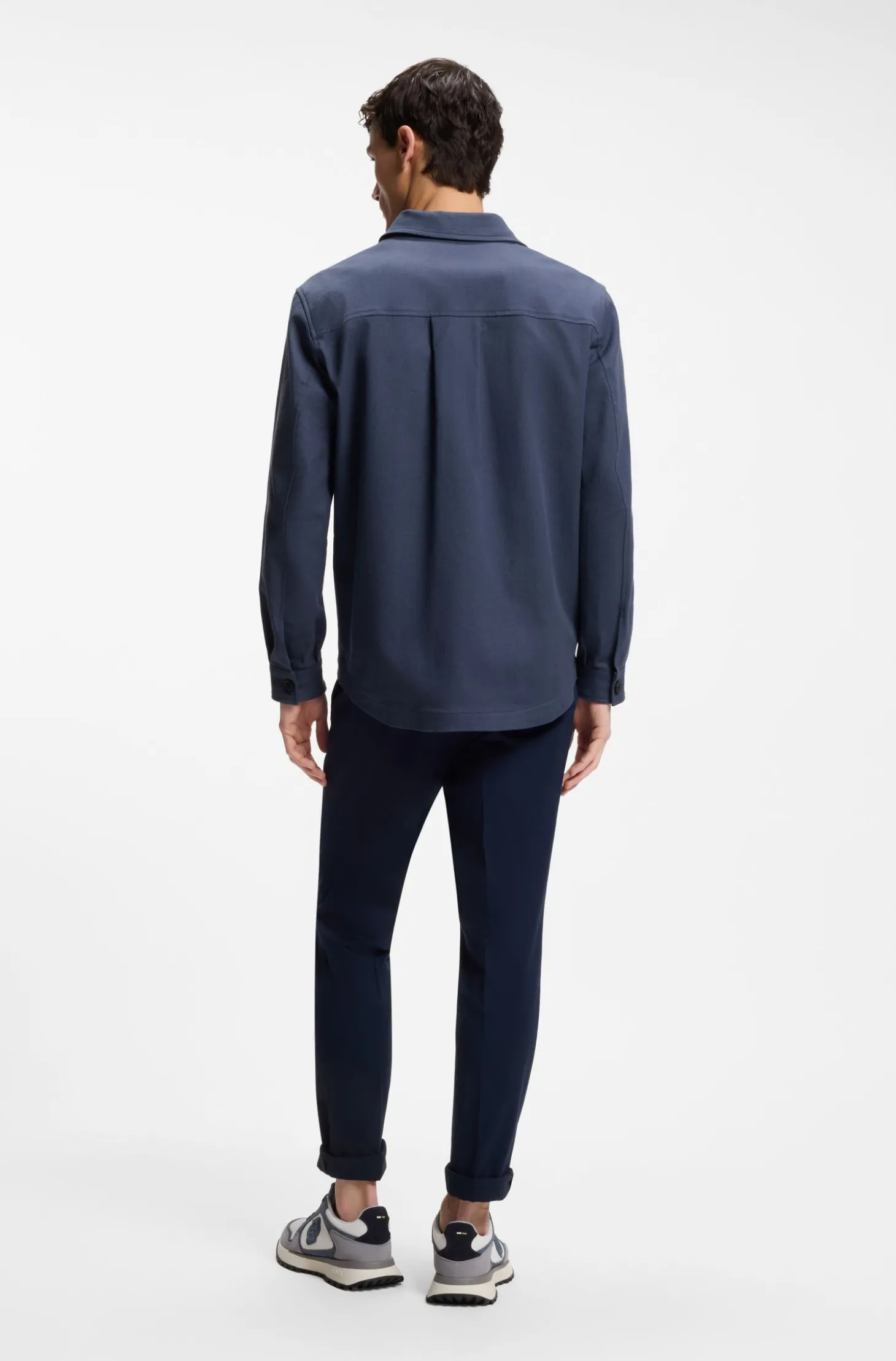 Relaxed-Fit Overshirt aus Stretch-Baumwolle mit Twill-Struktur