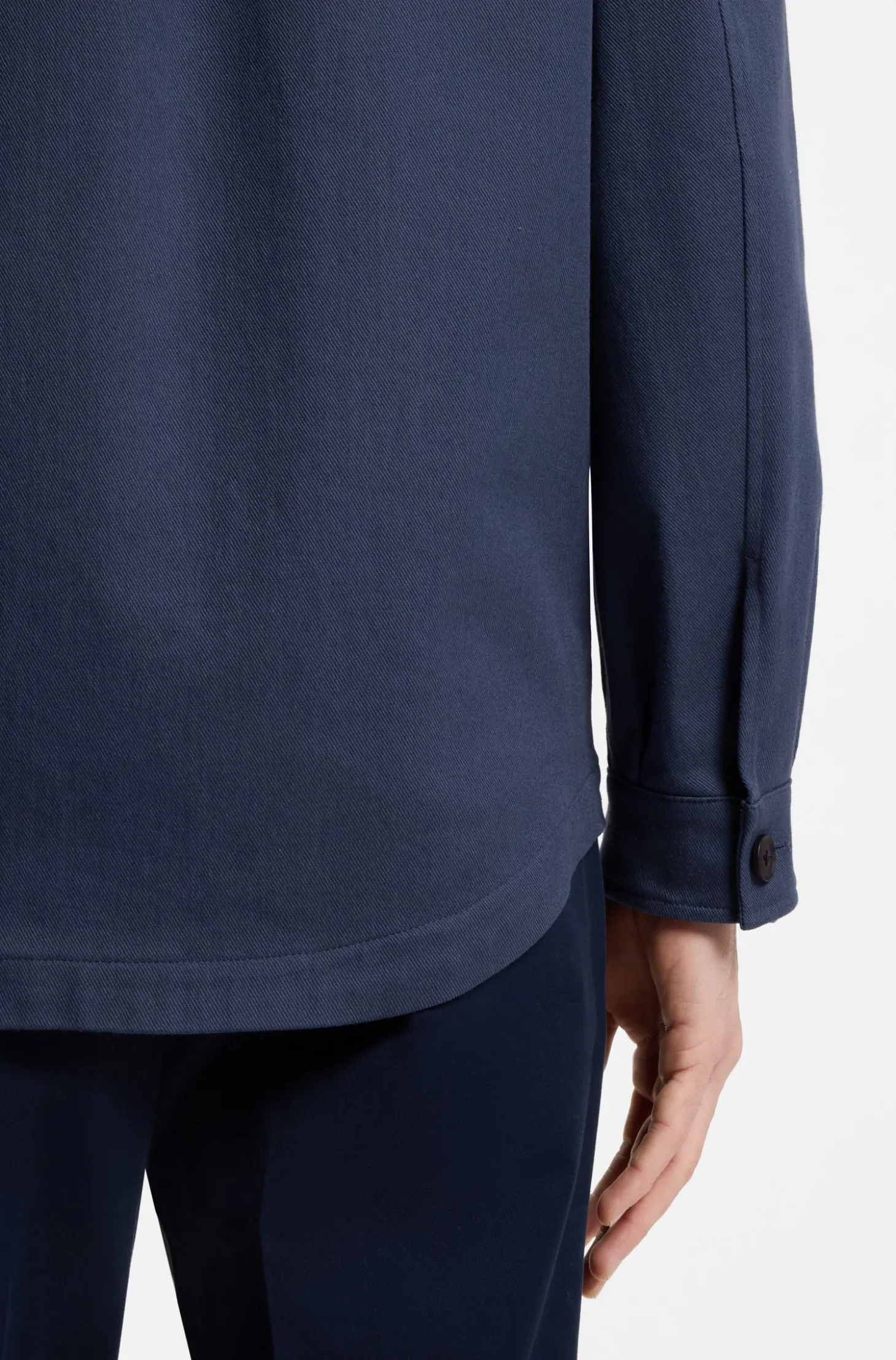 Relaxed-Fit Overshirt aus Stretch-Baumwolle mit Twill-Struktur