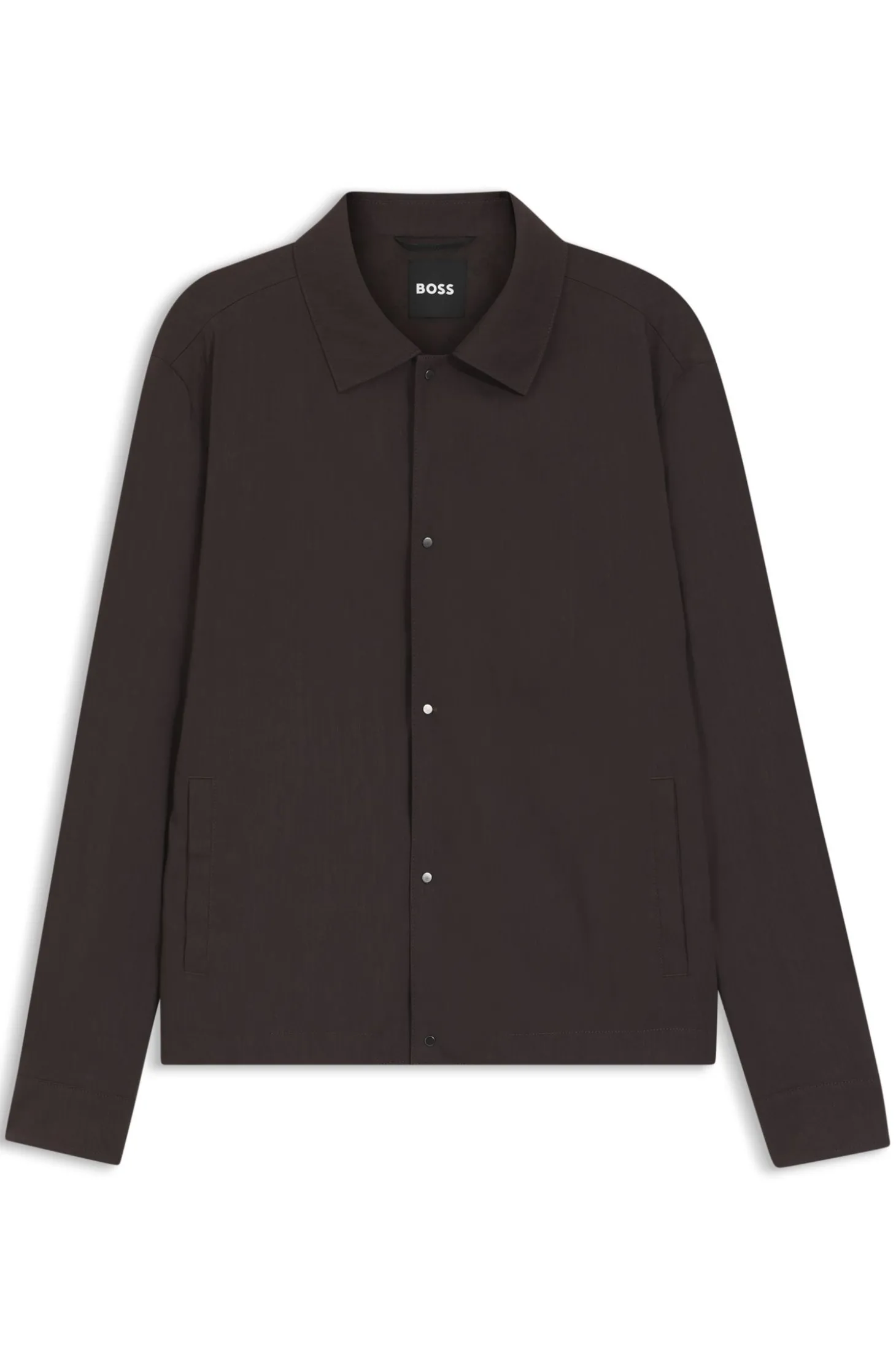 Relaxed-Fit Overshirt aus waschmaschinenfestem Tech-Leinen