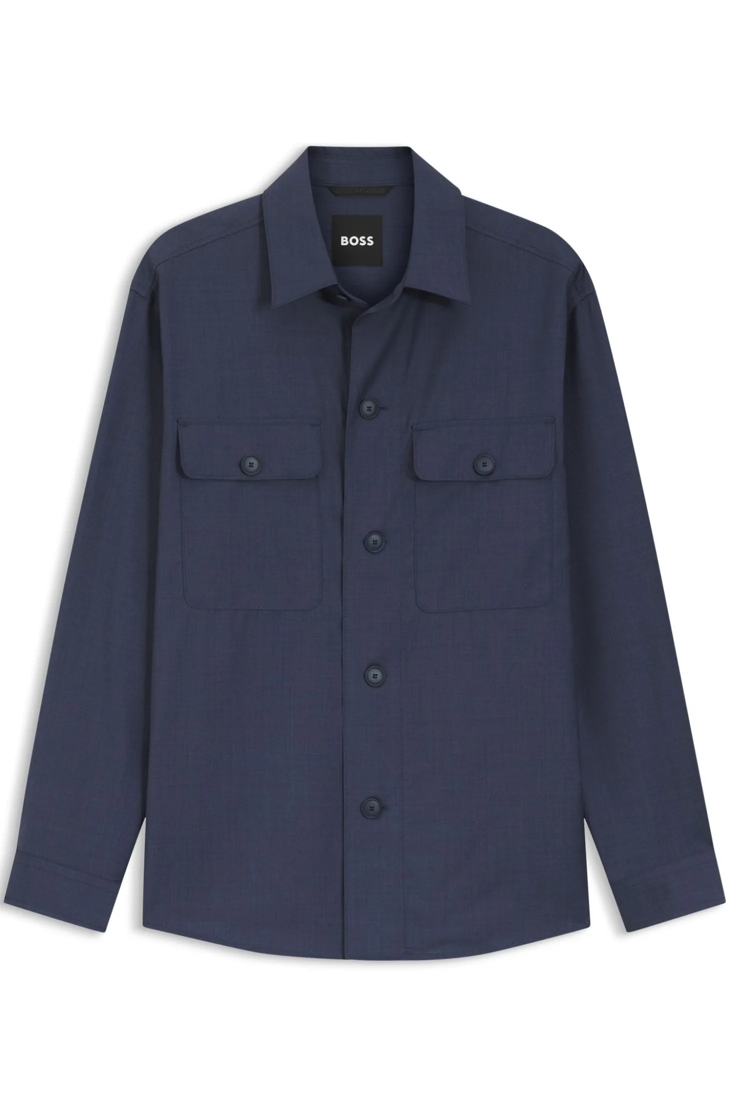 Relaxed-Fit Overshirt aus waschmaschinenfester AirWool