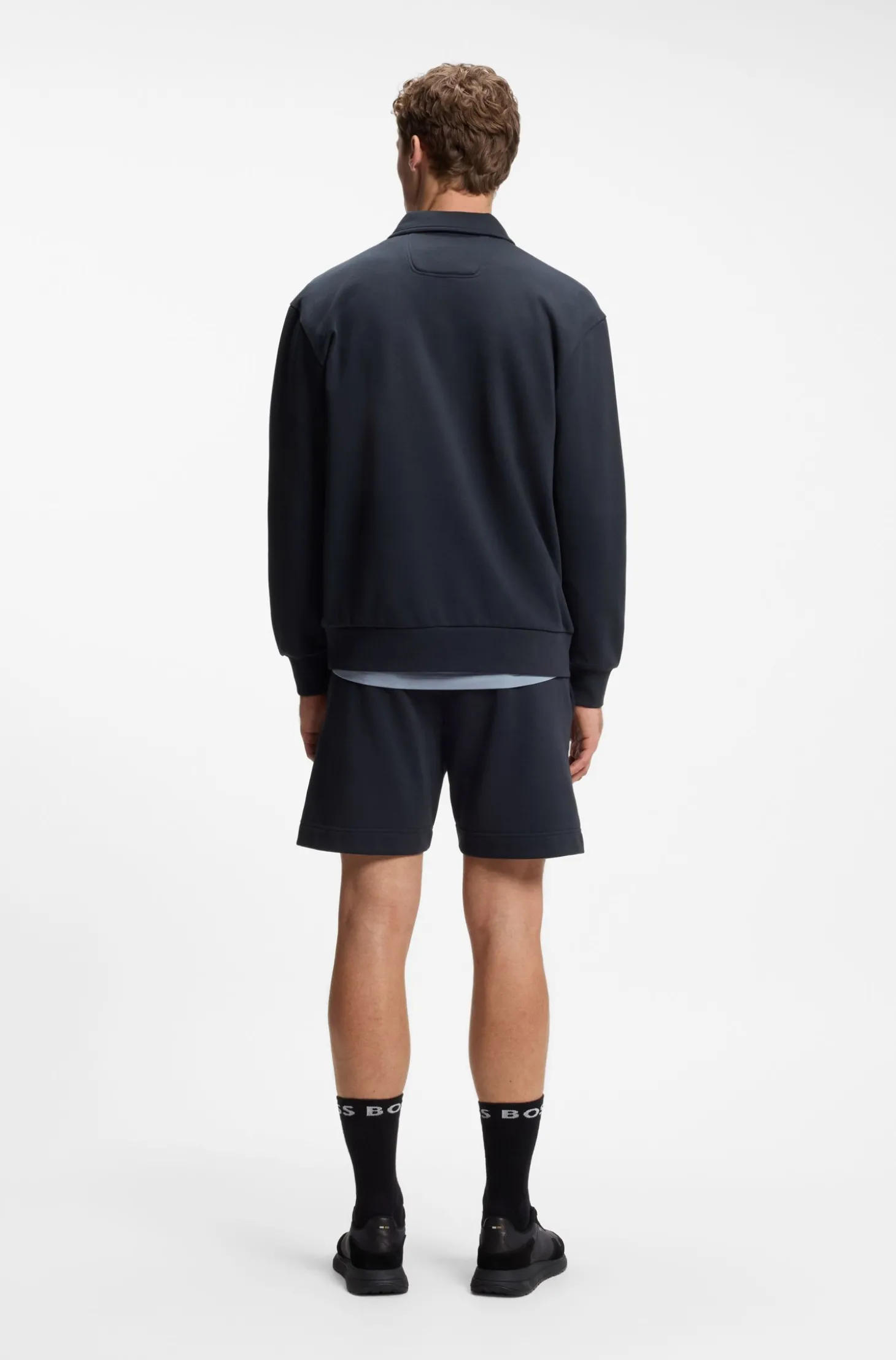 Relaxed-Fit Polo-Sweatshirt aus French Terry