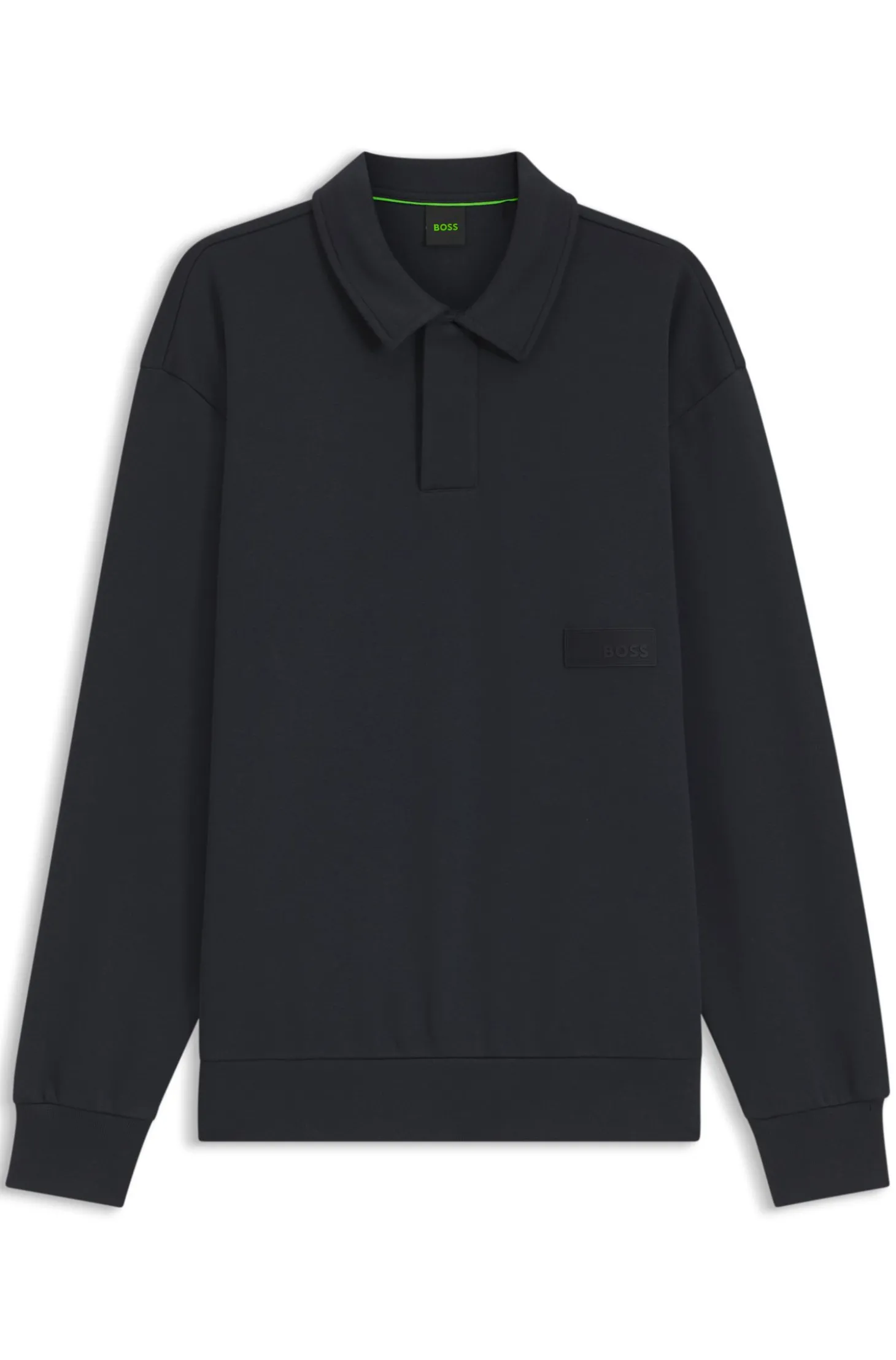 Relaxed-Fit Polo-Sweatshirt aus French Terry
