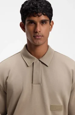 Relaxed-Fit Polo-Sweatshirt aus French Terry