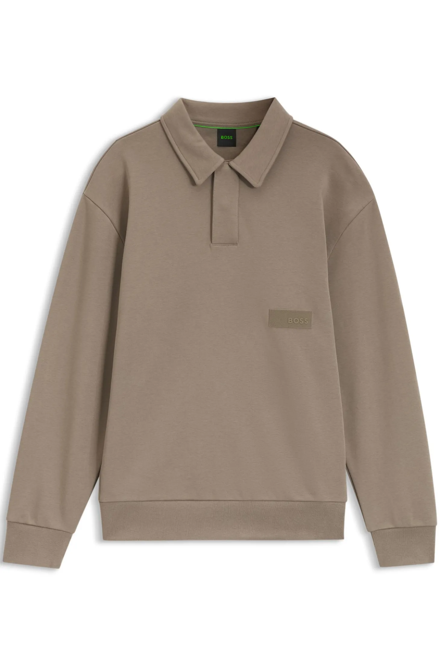 Relaxed-Fit Polo-Sweatshirt aus French Terry