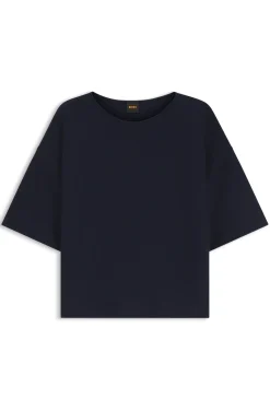 Relaxed-Fit Pullover aus Baumwolle mit Schurwolle
