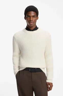 Relaxed-Fit Pullover aus gerippter Baumwolle