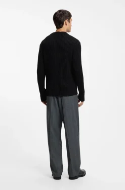 Relaxed-Fit Pullover aus gerippter Baumwolle