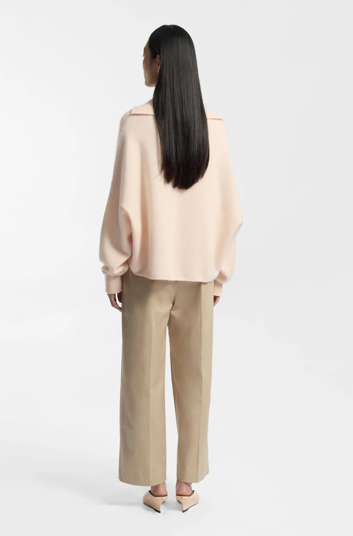 Relaxed-Fit Pullover aus Schurwolle mit Kaschmir