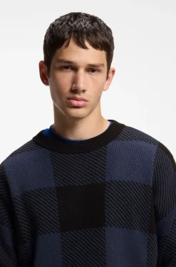 Relaxed-Fit Pullover mit Buffalo-Karo