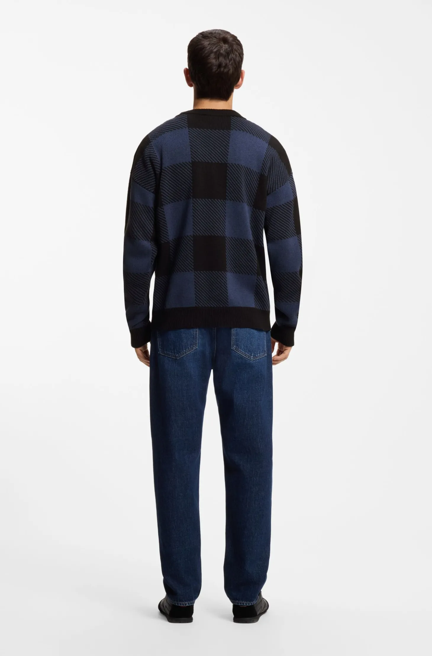 Relaxed-Fit Pullover mit Buffalo-Karo