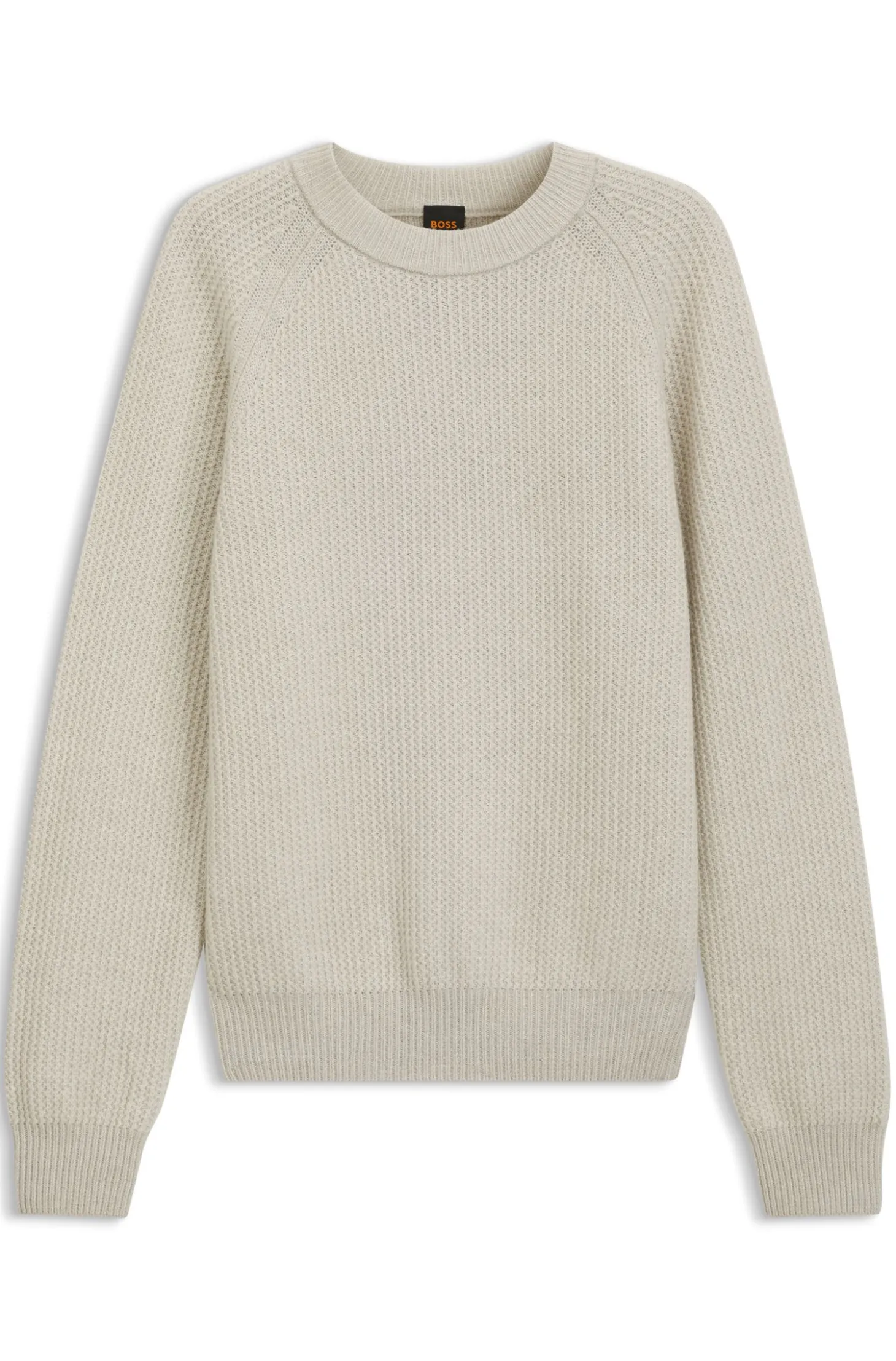 Relaxed-Fit Pullover mit gerippter Zickzack-Struktur