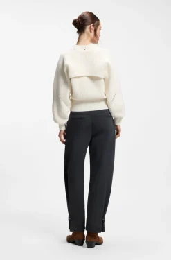 Relaxed-Fit Pullover mit Lochstrickmuster
