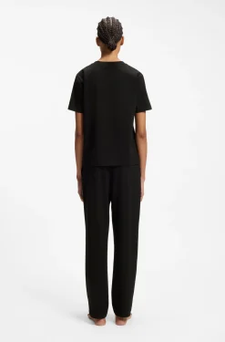 Relaxed-Fit Pyjama-Top aus Stretch-Baumwolle