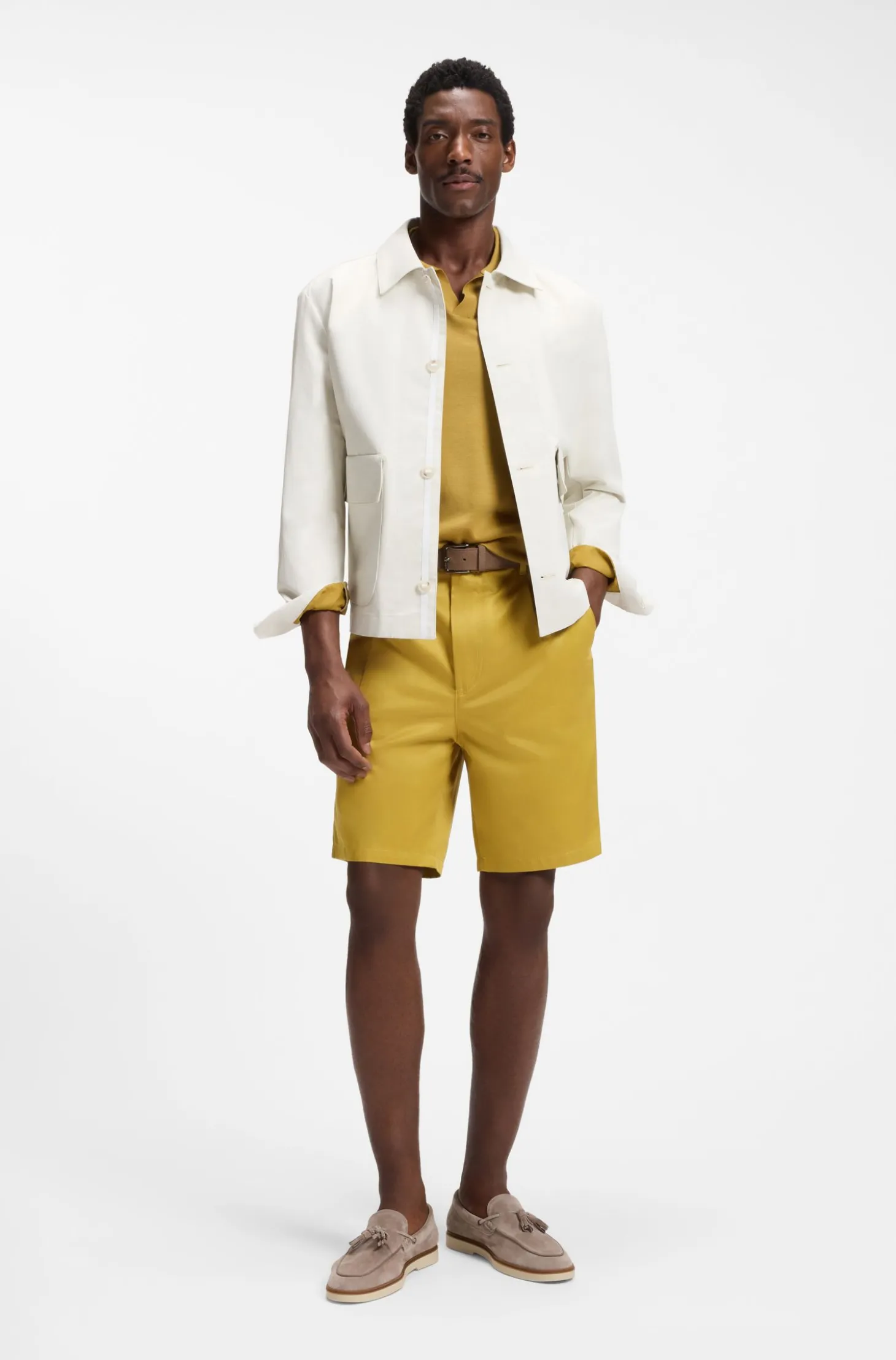 Relaxed-Fit Shorts aus Baumwolle mit Twill-Struktur