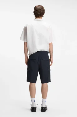 Relaxed-Fit Shorts aus Baumwoll-Ripstop