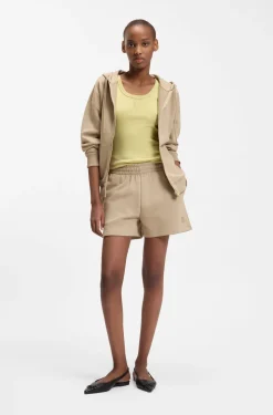 Relaxed-Fit Shorts aus Baumwoll-Terry mit Logo-Stickerei