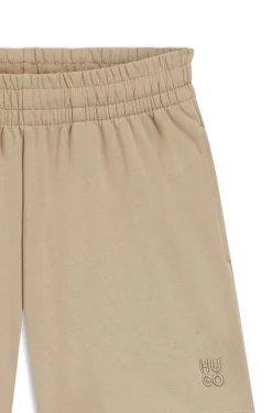 Relaxed-Fit Shorts aus Baumwoll-Terry mit Logo-Stickerei