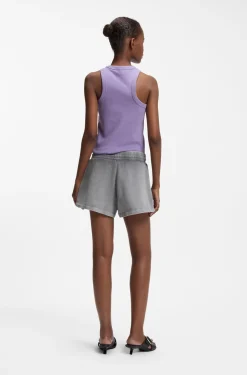 Relaxed-Fit Shorts aus Baumwoll-Terry mit geprägtem Logo