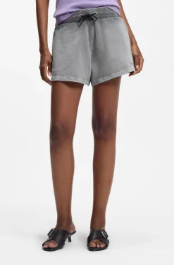 Relaxed-Fit Shorts aus Baumwoll-Terry mit geprägtem Logo