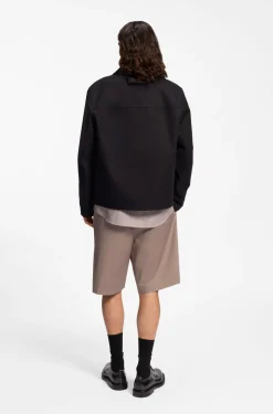 Relaxed-Fit Shorts aus elastischem Baumwoll-Twill