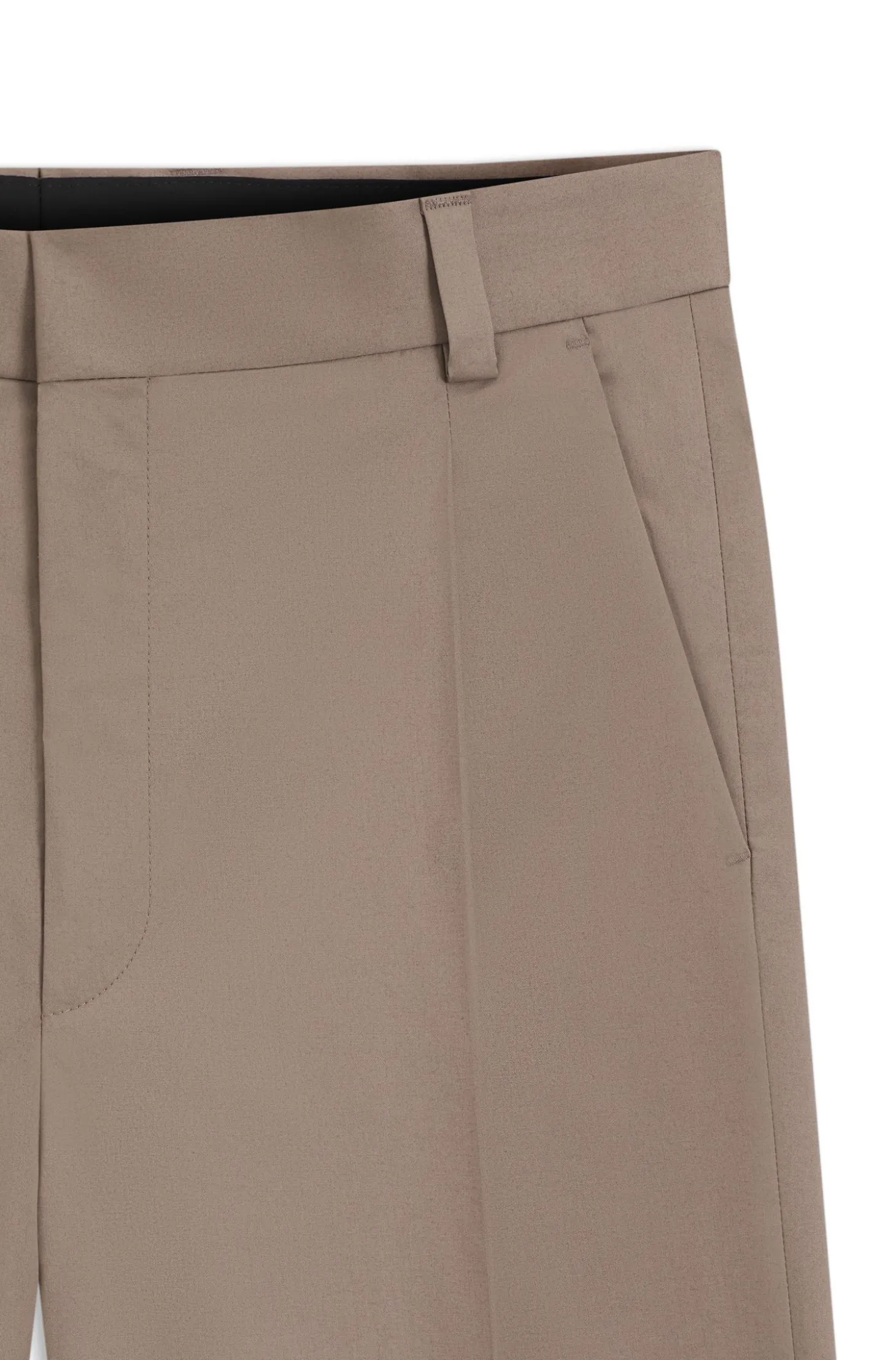 Relaxed-Fit Shorts aus elastischem Baumwoll-Twill