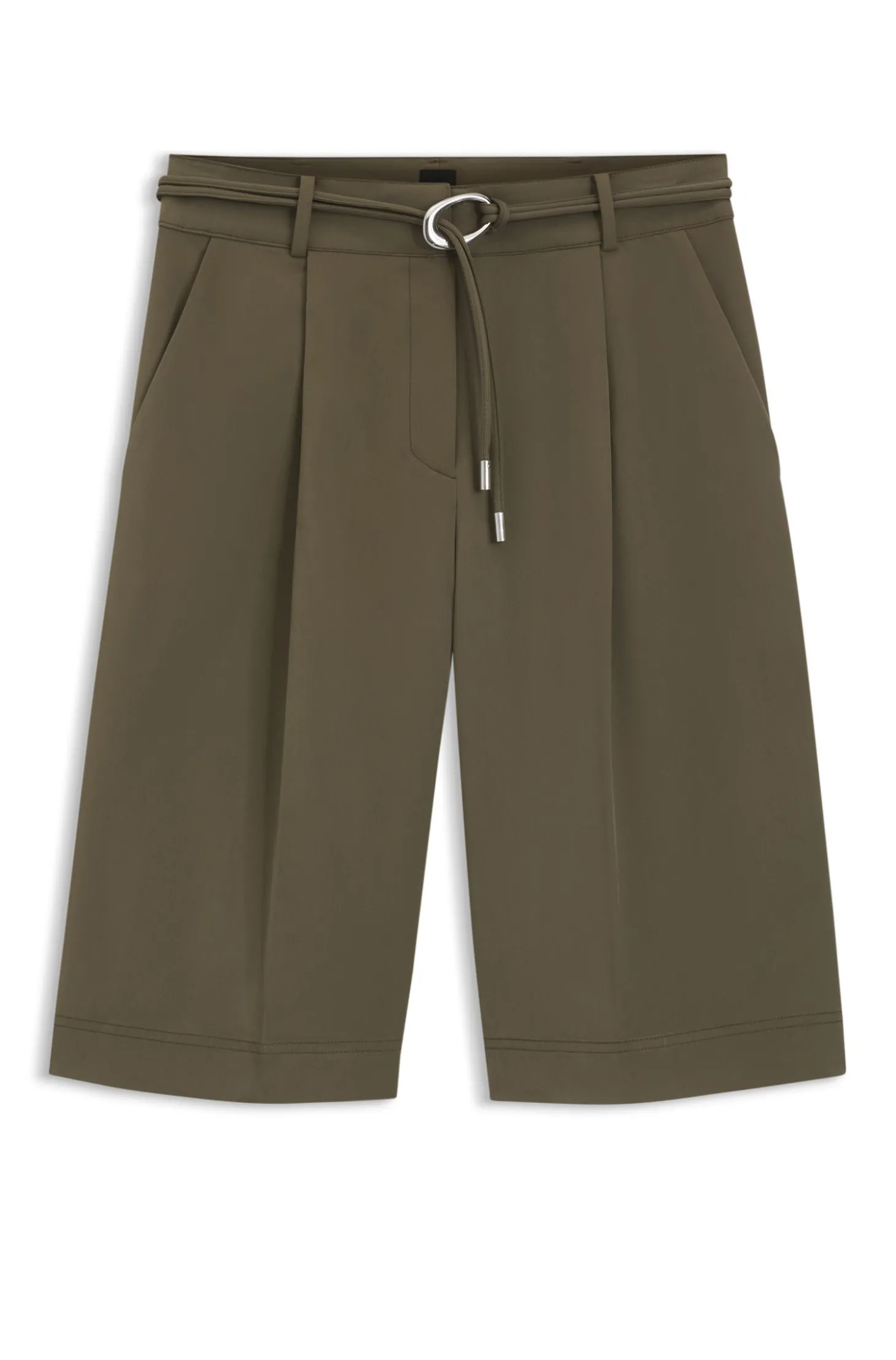 Relaxed-Fit Shorts mit Schnallengürtel