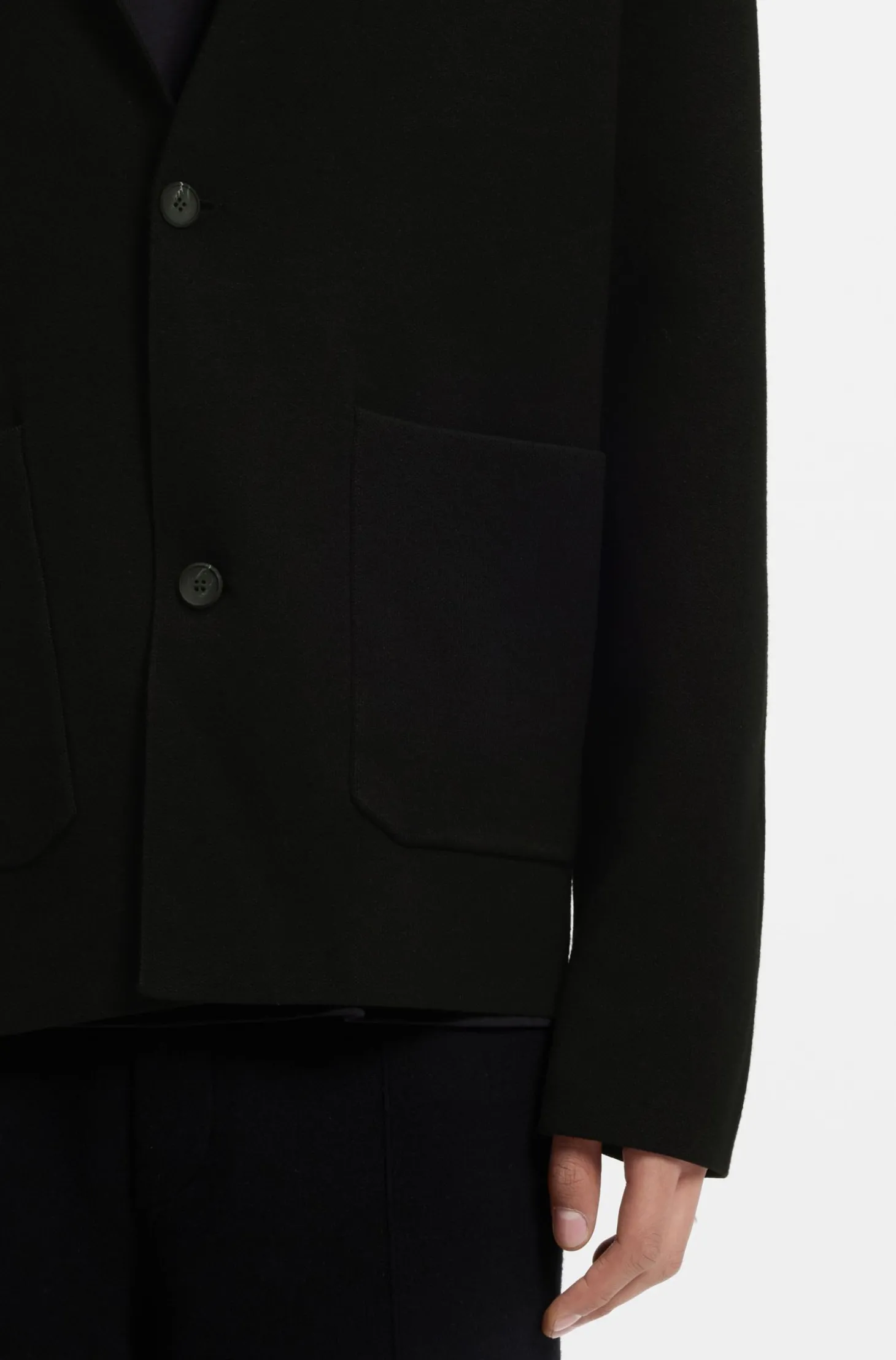Relaxed-Fit Strickjacke mit aufgesetzten Taschen