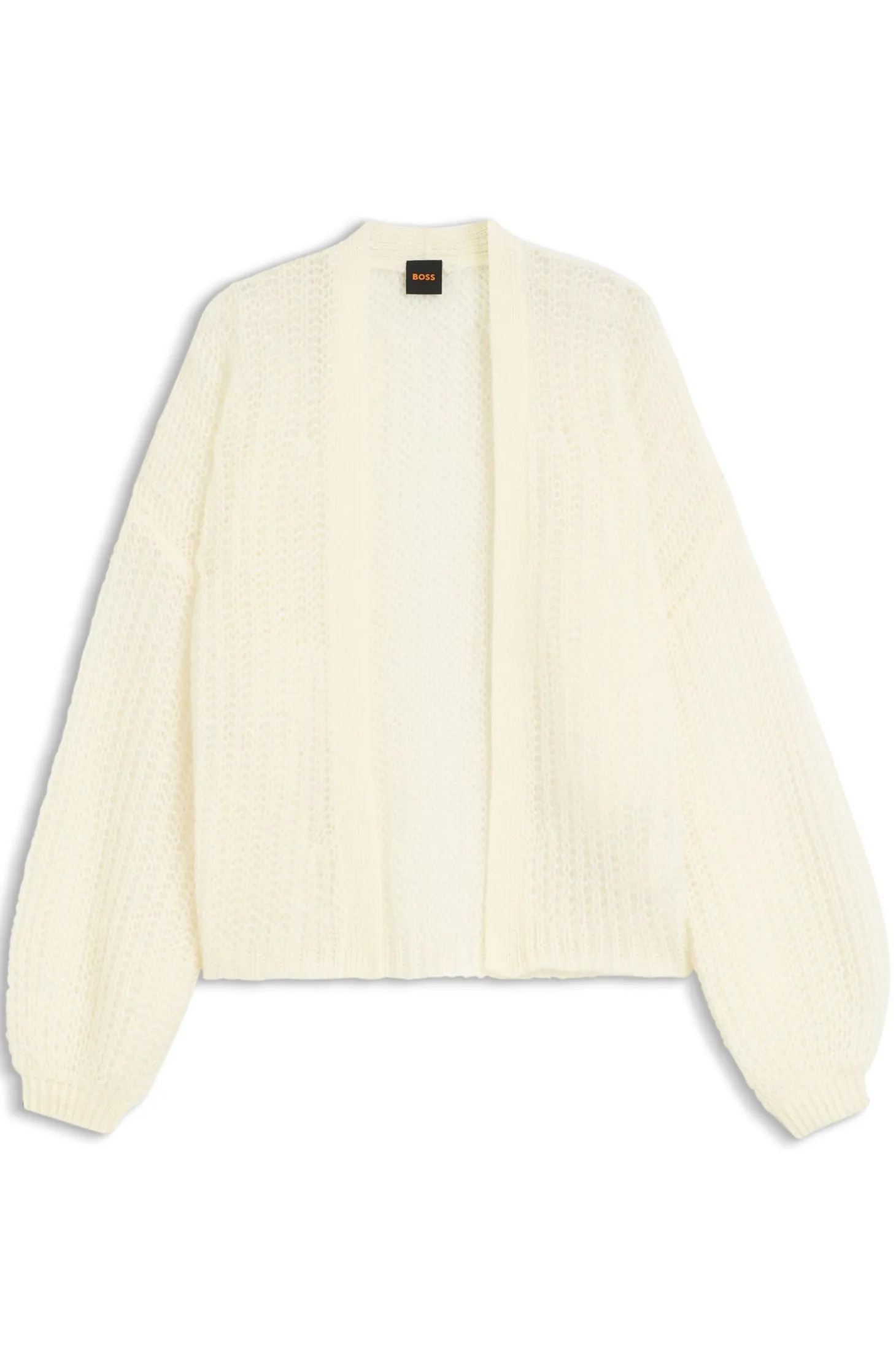 Relaxed-Fit Strickjacke mit offener Strickstruktur